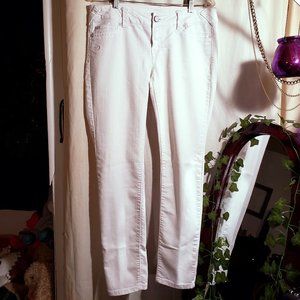 Size L White Skinny Jeggings